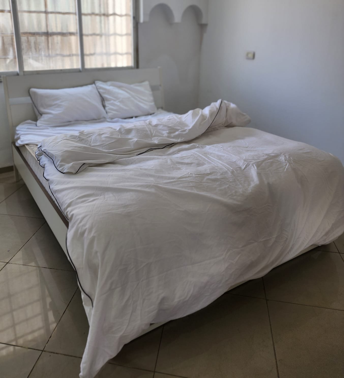 כותנה מצרית מצעים לבן עם קדר כותנה מצרית מצעים לבן עם קדר